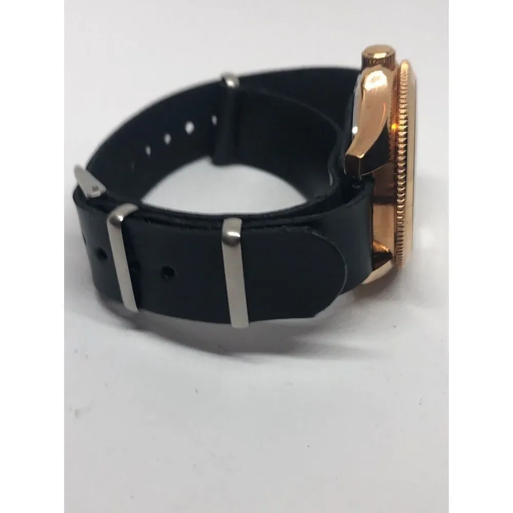 Fossil AM4511 Women's Black Leather Analog Dial Quartz Genuine Wrist Watch RK382